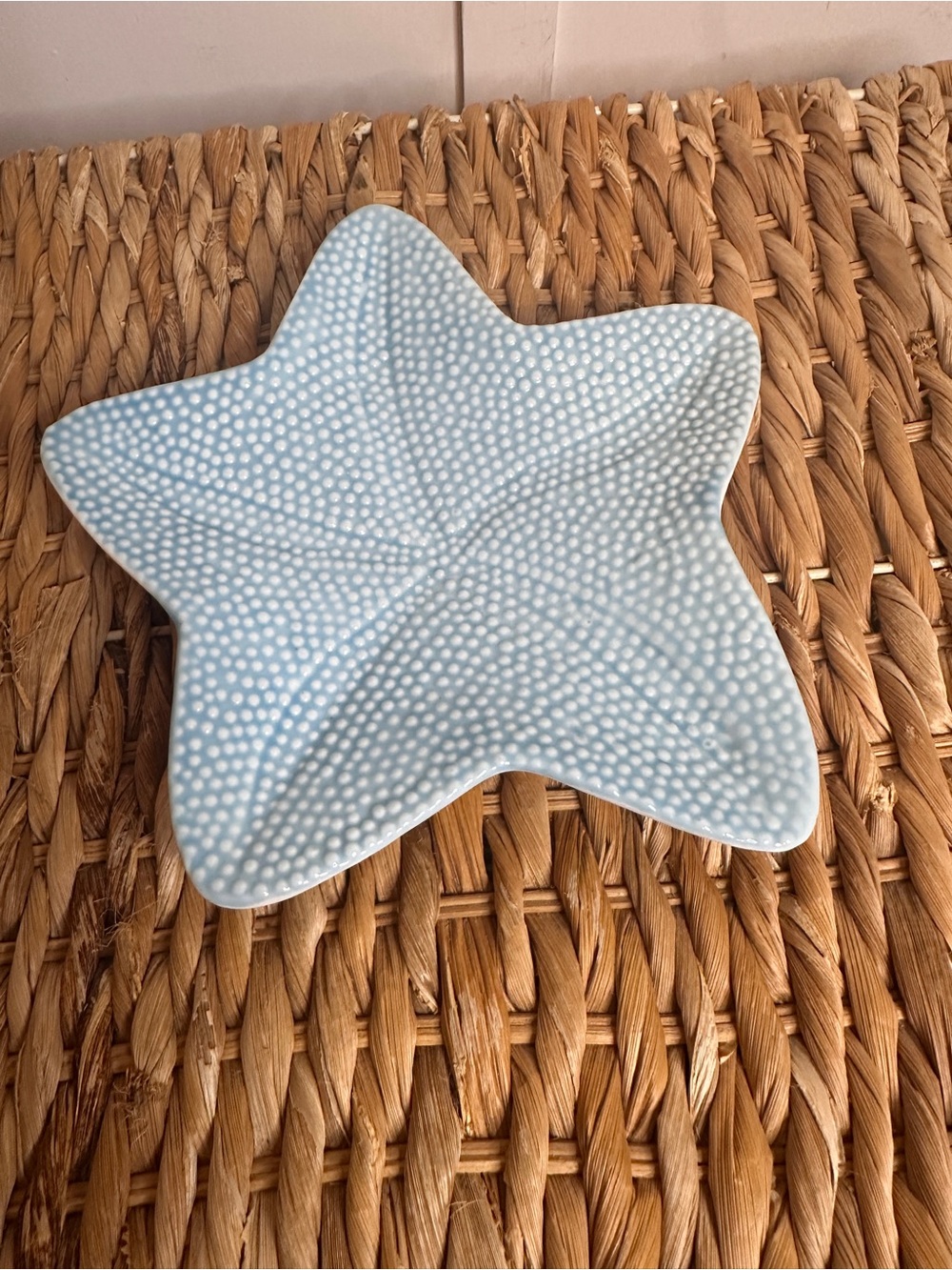 Starfish Trinket Dish - Light Blue
